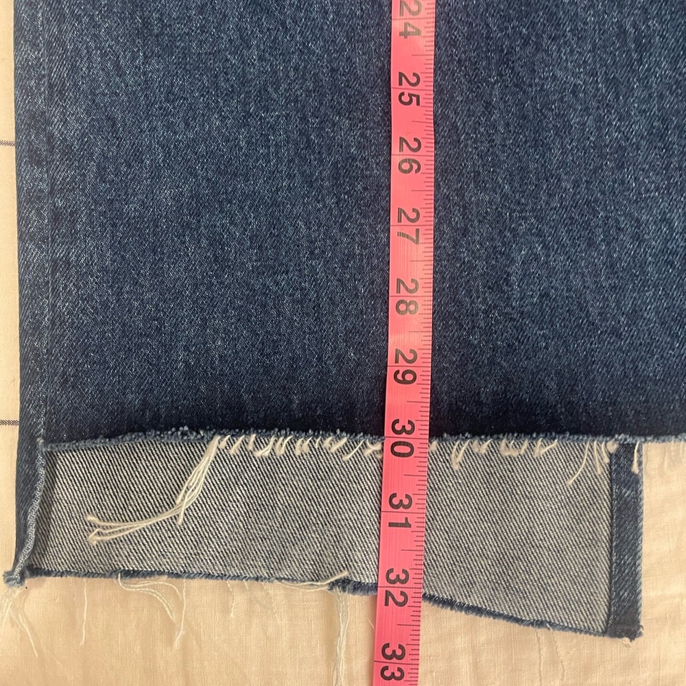 NWT Rag & Bone Sukato Denim Skirt Featuring a Frayed Step Hem Size 31 - Picture 16 of 16